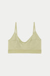 BASERANGE SOFT Collection Wire-Free Bamboo Fiber and Cotton Bras, France BAS-BRSO-BL-AU25-PIER GREEN